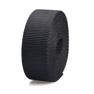 Heavyweight Polypropylene Utility Webbing Black PP Straps With Certified Quality Assurance