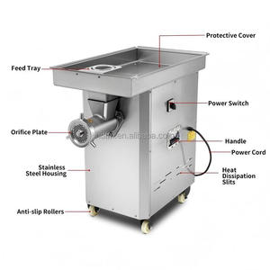 Industrial Electric <b>Meat</b> Mincer Stainless Steel Automatic <b>Grinder</b> Single Phase European Plug New - Product Image 6
