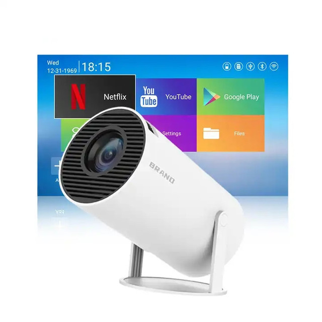 Wholesale Price HY300 Full hd Mobile Phone Projector Smart Android 11 4k Video Projecteur 720P Mini Projector