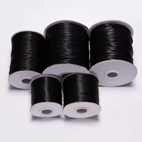 Fil ciré coréen de 2 mm, 80 m/rouleau, cordon ciré, corde, sangle, cordon pour collier, perles pour la fabrication de bijoux