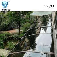 Auvent d'entrée de maison en Polycarbonate Offre Spéciale, auvent de soleil, porte transparente, pare-soleil, auvent, gouttière