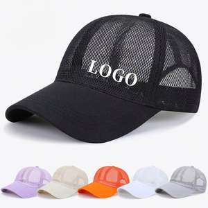 Gorras Trucker de 6 Paneles de Poliéster con Malla Completa, Gorras de Béisbol, Sombreros de Verano Transpirables para Exteriores, Gorras Snapback para Camping - Product Image 1