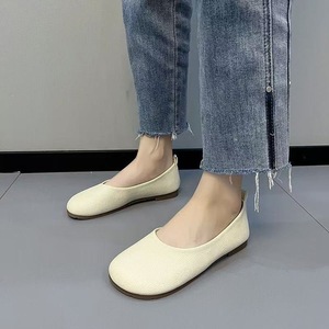 Zapatos planos <span class=keywords><strong>de</strong></span> mujer estilo temperamento 2026, nuevos mocasines franceses <span class=keywords><strong>de</strong></span> <span class=keywords><strong>boca</strong></span> poco profunda estilo Little Xiang, sin cordones, suela suave, para trabajo y mamá - Product Image 1