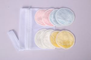 แผ่นเช็ดเครื่องสำอางแบบใช้ซ้ำได้ ผลิตจากไม้ไผ่ เป็นมิตรต่อสิ่งแวดล้อม รับผลิตตามสั่ง พร้อมโลโก้ ขายส่ง - Product Image 3