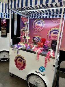 New 220V ngoài trời tổ chức sự kiện Ice Cream đứng với tán cà phê di động giỏ hàng nước trái cây bán hàng tự động trạm thực phẩm chiên giỏ hàng với tủ đông - Product Image 6