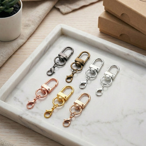 อุปกรณ์ตกแต่งกระเป๋า DIY ชุดตัวล็อคแบบหมุนพร้อมตัวล็อคแบบก้ามปู สำหรับงานฝีมือทำเอง ชุดอุปกรณ์หลากสี ทำจากโลหะผสมสังกะสีชุบเหล็ก - Product Image 1
