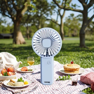 USB Rechargeable Desktop Stand air <b>Cooler</b>, Handheld Small Portable <b>Mini</b> Fan - Product Image 5