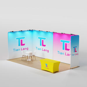 10x10ft o 10x20ft Tela de tensión Tubo de aluminio Exhibición de stand de feria comercial para telón de fondo de exposición - Product Image 6