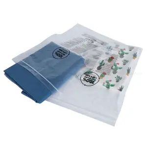 Verpackung Reißverschlussbeutel für Badebekleidung Kleidungsbeutel mit Reißverschluss mit individuellem Logo matte/mattierte biologisch abbaubare Kunststoffverpackung PE wiederverwendbar