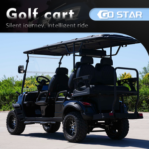 Voiturette de golf 6 places équipée de feux LED, certifiée CE, véhicule de navettage pour hôtel, complexe hôtelier, voiturette de golf 6 places - Product Image 3