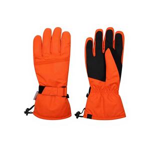 Guantes de Esquí de Cuero de Alta Calidad, Impermeables, Aislantes, con Pantalla Táctil en los Dedos, Cierre de Gancho y Bucle, Unisex, para Invierno - Product Image 1