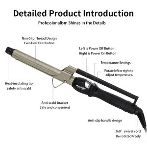 M602F Professional Titanium <span class=keywords><strong>Marcel</strong></span> Locken wickler Lockens tab - Product Image 5