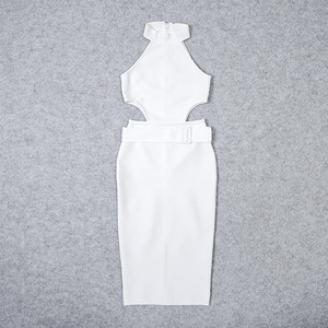 Abito da sera Sexy senza maniche abiti da sera di lusso <span class=keywords><strong>con</strong></span> <span class=keywords><strong>cintura</strong></span> temperamento da discoteca abito da sera da donna - Product Image 3