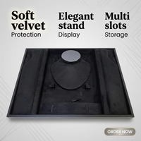 RZ Coffret de Présentation de Bijoux de Luxe Grande Capacité en Cuir PU, Boîte de Rangement Élégante à Double Porte pour Colliers, Bracelets, Boucles d'Oreilles et Bagues