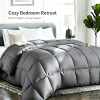 Couette ChamXue, literie moelleuse, garnissage en fibres alternatives au duvet, réversible, respirante, blanche, luxueuse, douce, confortable, qualité hôtelière