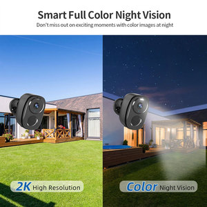 HFWVISION 5000mAh Batería Cámaras 2K Cámara inalámbrica para exteriores para seguridad en el hogar Detección de movimiento Cámara solar - Product Image 3