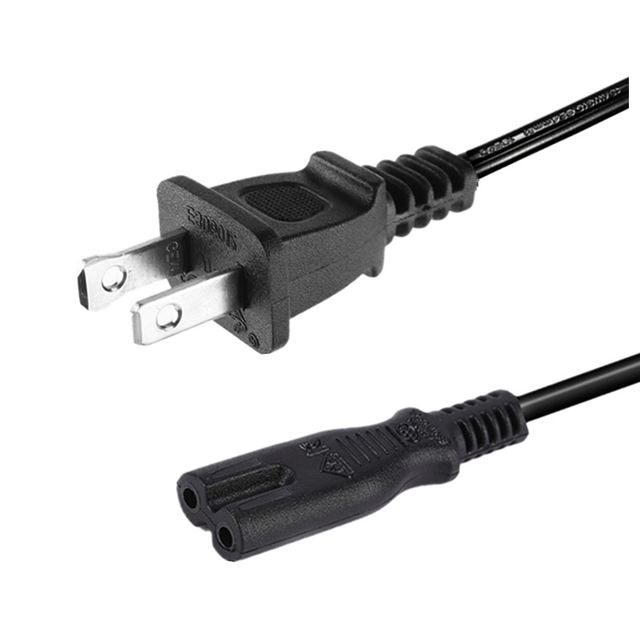 C7 Connector Cable Us Polarity Plug Shape 8 Female Iec320 C7 USA 2 Prong Figure 8 Ac Power Cord