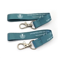 Tali leher kustom tempat kartu lencana ID lanyard kartun warna-warni lanyard nilon poliester lanyard