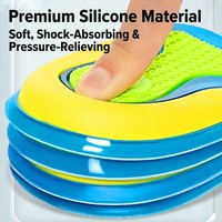 Semelles TPR pour le soulagement de la douleur au talon, contre les épines calcanéennes et la tendinite d'Achille, inserts durables et flexibles pour le soin du talon