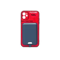Nouveau porte-cartes en cuir PU 2026 avec cordon pour fente magnétique en T pour iPhone 17 Pro Max – Utilisation quotidienne