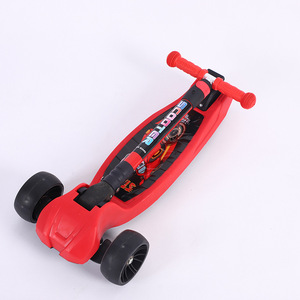 Patinete para niños de 4 ruedas, altura ajustable, plegable, para niños de 3 a 6 años y adolescentes de 7 a 14 años - Product Image 4
