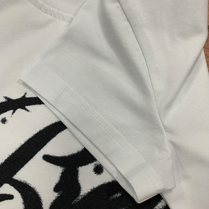 Verano de alta calidad estampado personalizado 180 Gsm 95 algodón 5 Spandex camiseta elástica estilo básico de mujer camiseta blanca Slim Fit - Product Image 6