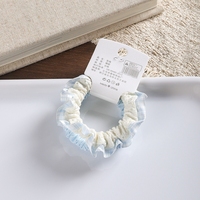 MUJU Lot de 2 élastiques à cheveux en dentelle douce, accessoire de mode unisexe pour la Fête de l'Indépendance, présentation en supermarché