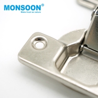 Charnières hydrauliques invisibles pour meubles, charnières de cuisine à fermeture douce en fer pour portes d'armoires de cuisine