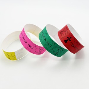2024 Promotional Bracelet Custom logo <strong>TYVEK</strong> Paper Band <strong>Wristbands</strong> with logo - Product Image 5