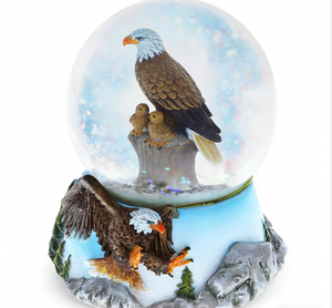 كرة ثلجية مخصصة على شكل نسر - تذكار بتصميم حيواني لديكور المنزل - Product Image 3