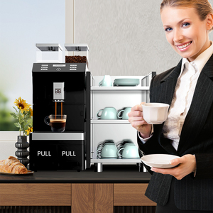 เครื่องชงกาแฟอัตโนมัติแบบมืออาชีพ ระบบปั๊ม Ulka พร้อมฟังก์ชั่น One Touch Bean Cup รองรับภาษาฝรั่งเศส เหมาะสำหรับใช้ในโรงแรมและครัวเรือน - Product Image 4