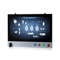 PC industriel tout-en-un robuste avec écran tactile capacitif sans ventilateur, 15,6, 17, 21,5 pouces, 12e génération I3 I5 I7 I9, Win11