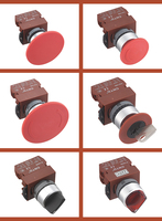 Interruttore a pulsante quadrato CNTD C2PID con illuminazione LED, in metallo/plastica, a rilascio rapido/momentaneo, con ripristino automatico