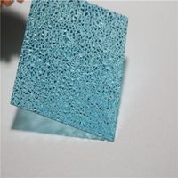Plaques en polycarbonate solide gaufré de différentes formes, 2 mm, 3 mm, 6 mm, 12 mm, plaque en PC solide pour la décoration
