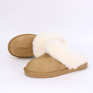 Pantoufles d'intérieur classiques <span class=keywords><strong>en</strong></span> peau de mouton australiennes personnalisées d'hiver <span class=keywords><strong>en</strong></span> peau de mouton véritable usine de pantoufles de maison - Product Image 6