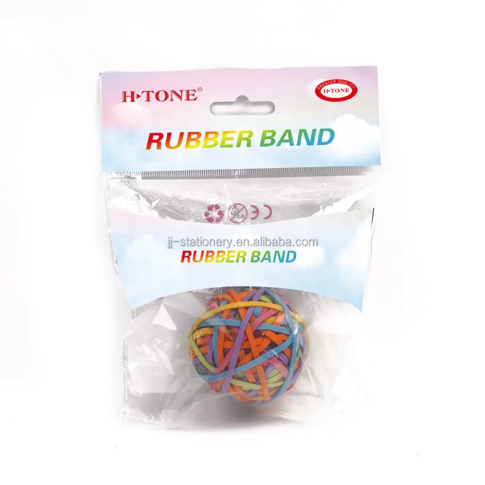 High quality colorful 100% Natural silicone Elastic Rubber Band