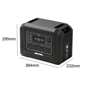 Station d'alimentation portable 2000W, batterie au lithium LiFePO4 1024Wh, générateur solaire, stockage d'énergie, alimentation pour le camping en plein air - Product Image 3