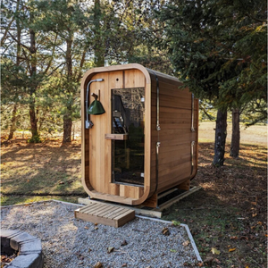 Sauna extérieur moderne en bois de cèdre massif, sauna traditionnel humide et sec avec chauffage - Product Image 1
