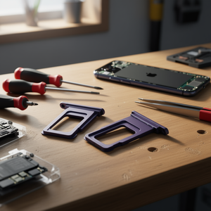 Bandeja para Tarjeta SIM para iPhone 11 Azul Púrpura, Pieza de Repuesto - Product Image 2