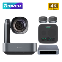 Caméra 4K VA612 GROUP à succès, caméra PTZ 12X, système de visioconférence avec haut-parleur M6B, caméra de diffusion en direct pour groupes de conférence