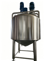 Cuve de mélange à double enveloppe de 1000 gallons avec deux agitateurs, lame grattoir et dispersateur à cisaillement élevé, certifiée ASME-U et inscrite au registre CRN