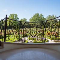 Design de Luxe pour Garde-corps d'Escalier Intérieur en Fer Forgé