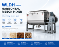 Mélangeur à ruban horizontal WLDH-4 haute capacité en acier inoxydable compatible CIP pour le mélange de poudres cosmétiques, alimentaires et chimiques
