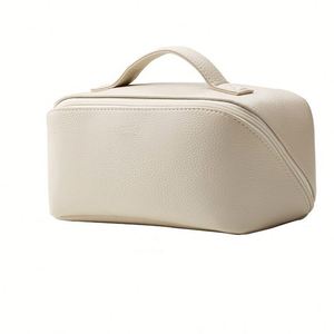Bolsa de Maquillaje Portátil Personalizada, Bolsa de Maquillaje Impermeable de Mano para Viaje, Organizador de Cosméticos de Gran Capacidad, Bolsas de Aseo para Mujer - Product Image 1