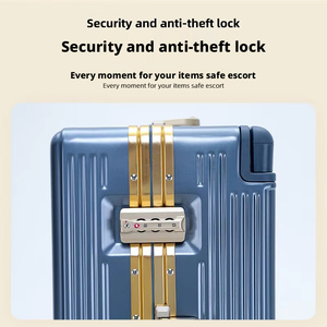 Nouveauté : <span class=keywords><strong>Valise</strong></span> de cabine moderne grande capacité, coque rigide durable, cadre en aluminium, poignée large, couvercle ouvrable, serrure TSA, neuve - Product Image 3