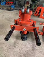 Nouvelle machine de forage pneumatique portative QIYUN 2M à grand diamètre, mini-foreuse de pieux, équipement de forage de sol à 2 cadres avec pompe à engrenages pour l'impression