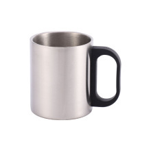 Cross-border 304 Stainless Steel Cylindrical Mini <b>Mug</b> with Lid and Handle <b>Insulated</b> Multi-functional Shatter-resistant <b>Mug</b> - Product Image 5