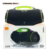 B76 Haut-parleur portable professionnel Super Bass Bluetooth en tissu, grande puissance sonore, sans fil, pour extérieur, radio FM/TF/USB/TWS