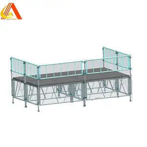 OEM wholesale folding stage truss structure easy assembled popular cheap and fine platform and bracket for outdoor events