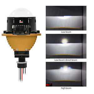 Chenlang - Faro Delantero LED de 3 Pulgadas, Súper Brillante, Haz Alto/Bajo, 150 W/90 W, Volante a la Derecha/Izquierda, Plano, 6000 K+4000 K, con Lente de Proyector Bi-LED de Doble Láser - Product Image 3